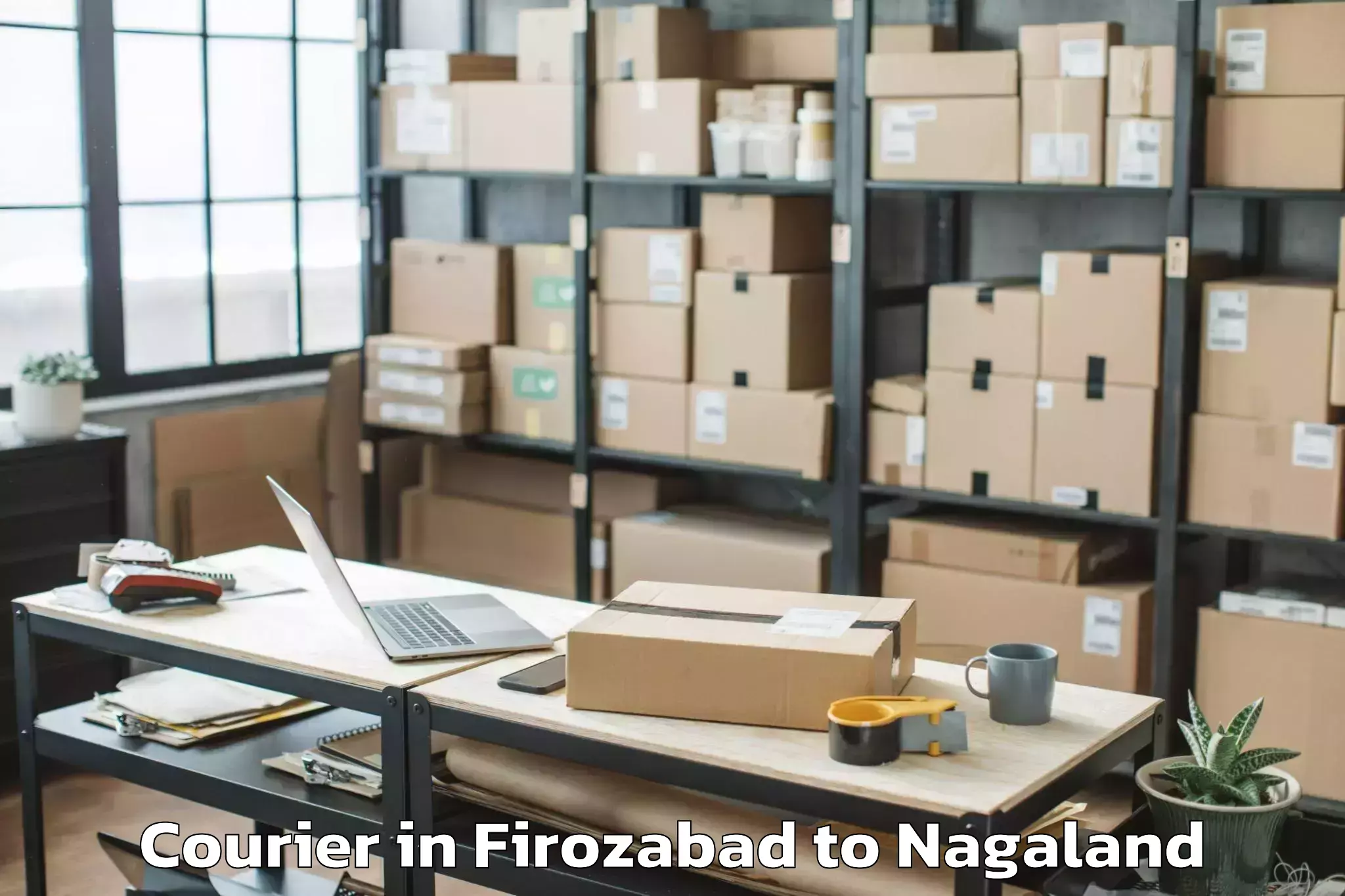 Reliable Firozabad to Zuketsa Courier